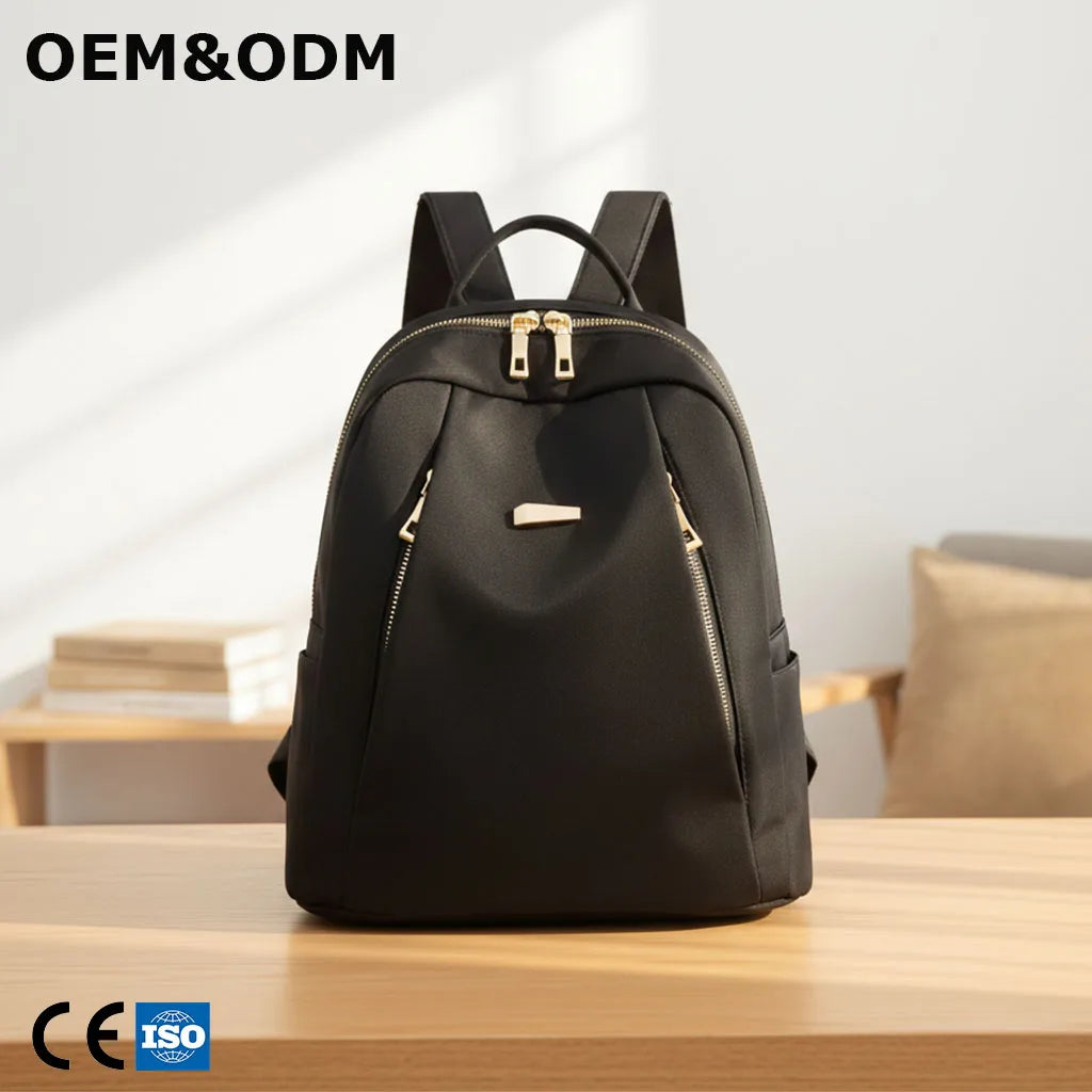 3146 B Oxford Personal Item Backpack Women Designer Small Black Women's Backpack Sale with Padded Straps Lots of Pockets