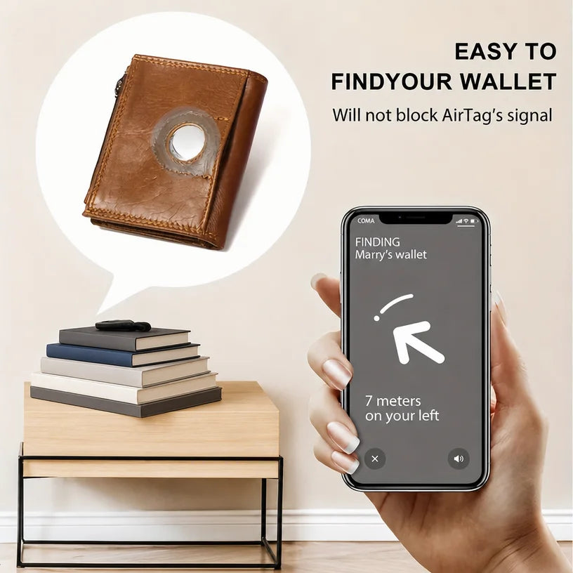 3161 Men Retro Cowhide Genuine Leather RFID Wallet Solid Color Slim Coin Purse Short Card Holder Waterproof Wholesale Gift Lady