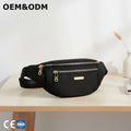 3171 L Lightweight Nylon Fanny Pack Unisex Crossbody Waist Bag Zipper Closure Vintage Stylish Canvas Daily Travel Organizer