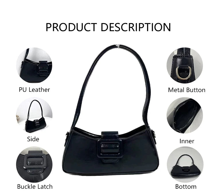 3182 -2 Wholesale New High Quality Lady Handbag Vegan Leather Purse Sling Shoulder logo Handbag Vintage Underarm Bag for Women