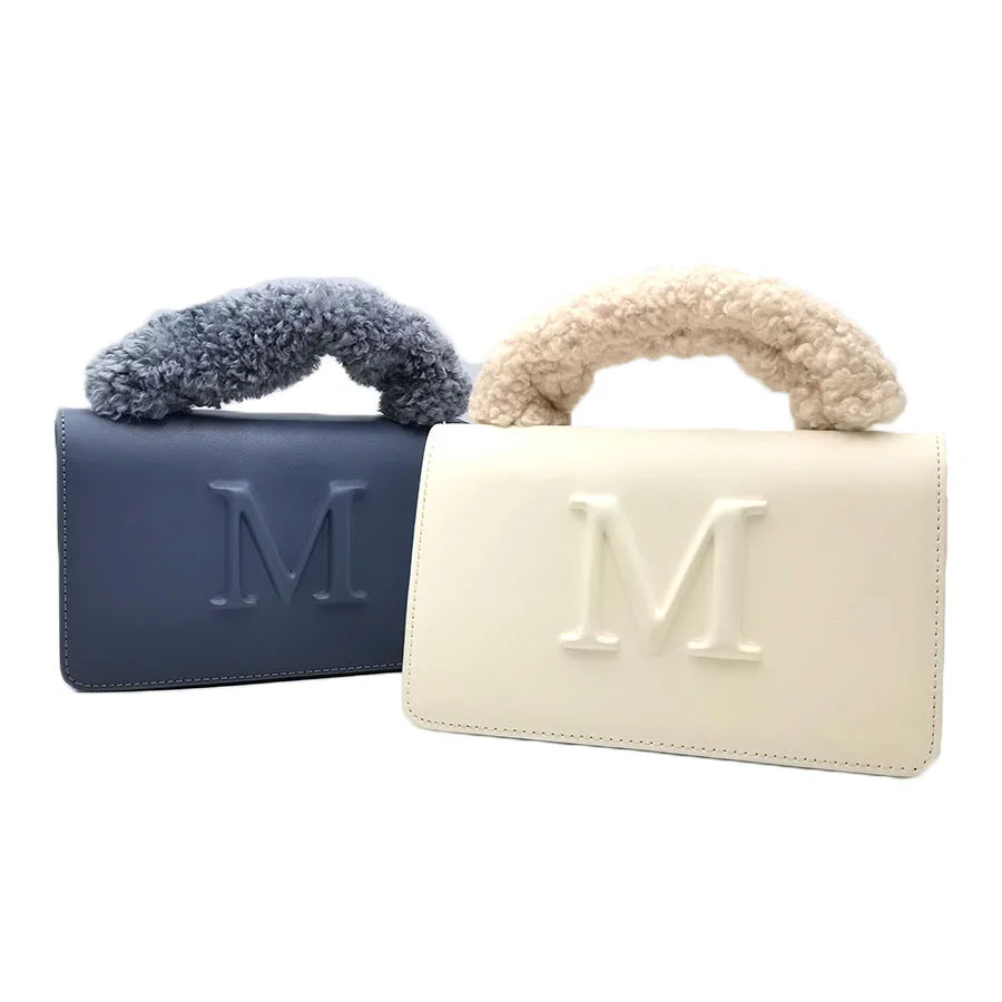 3188 High Quality Designer Handbag Wholesale Women Vegan Leather Handbag Fur Plush Hobos Shoulder Bag Women Crossbody Bag