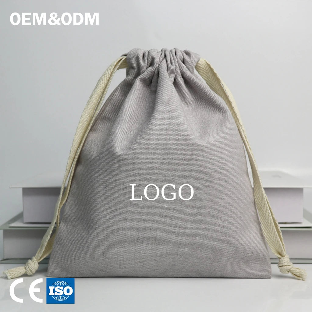 3201 G+ Custom Cotton Dust Bag Drawstring Storage Pouch for Handbag Protection Travel Organizer Packaging Tote Cover