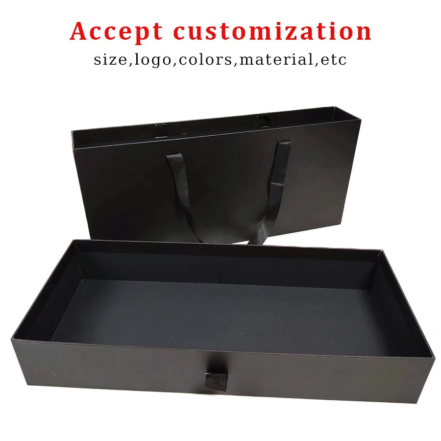 3204 G- SHINEERA Custom Logo Luxury Paper Bag Gift Packaging Box With Handle for Handbag Storage Reusable Eco Friendly