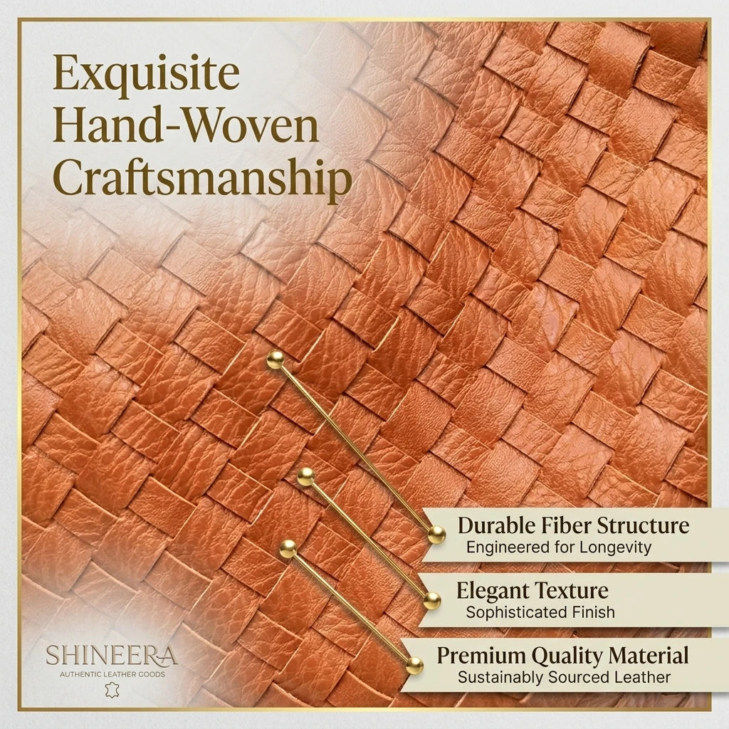 3224 Premium Artisan Hand-Woven Large Capacity Woven Hobo Shoulder Bag for Daily Use Office Work Shopping Commuting