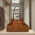 3254 Designer Women's Vegan Leather Side Big Hand Suede Tote Bag Wholesale Fashion Shoulder Bags for Women with Polyester Lining