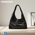 3261 SHINEERA Wholesale Fashion Women's Small Handbags Patent Vegan PU Leather Shoulder Underarm Bags for Women logo Tote Bag