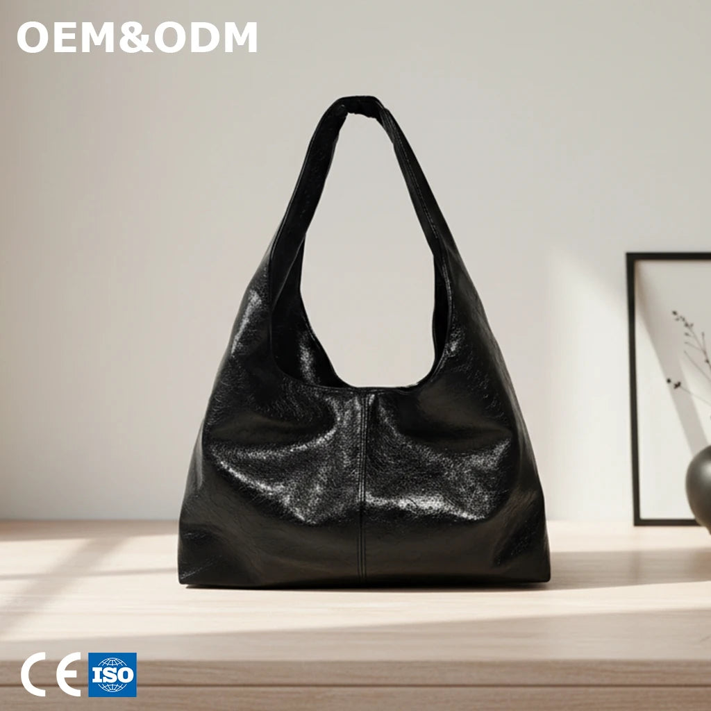 3261 SHINEERA Wholesale Fashion Women's Small Handbags Patent Vegan PU Leather Shoulder Underarm Bags for Women logo Tote Bag