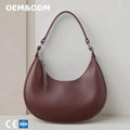 3277 -2 Designer Underarm Sling Shoulder Half Moon Vintage Vegan Leather Zipper Waterproof Tote Bags for Women Fashion Handbags