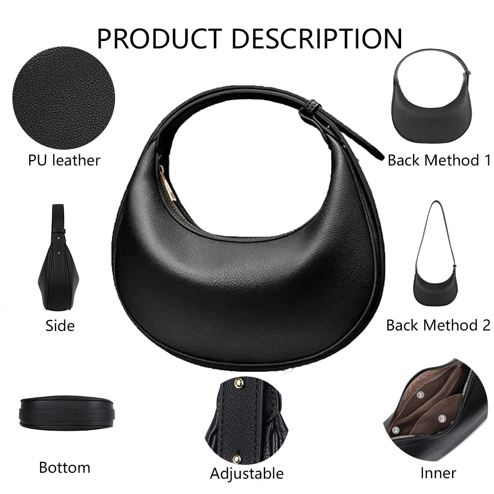 3278 2 Bolsos De Mujer Borse Donna Custom Fashion Lady Hobo Bag Women Vintage Zip Crossbody Bag PU Leather Tote Vintage Bag 2026