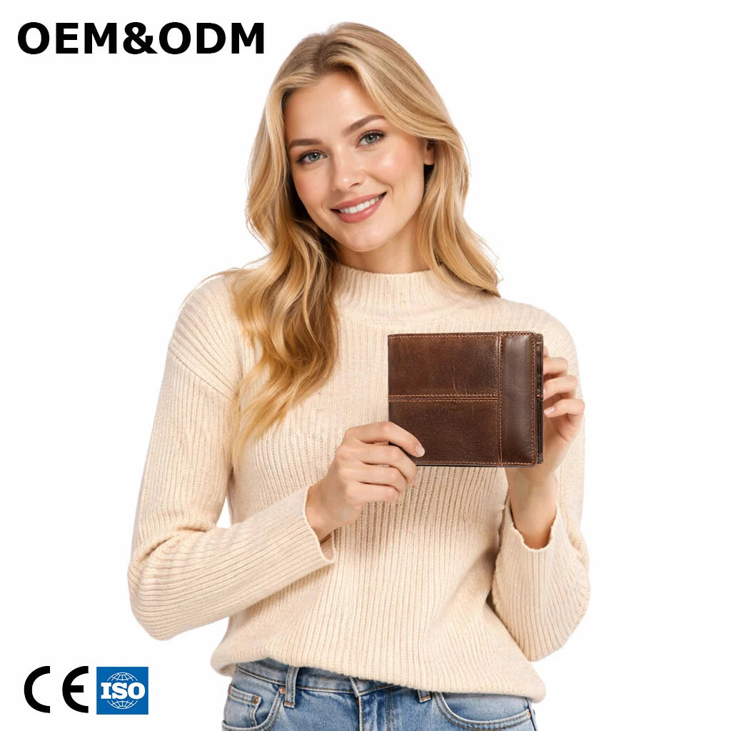 3319 G Premium Elegant Luxury Genuine Cowhide Leather RFID Block Coin Purse Card Holder for Daily Use Office Work Shopping