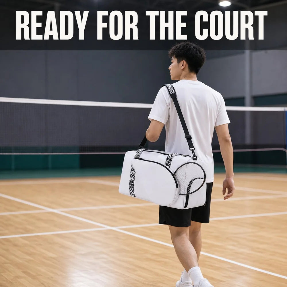 3325 I Nylon Sport Racket Backpack Badminton Tennis Bag Large Capacity Water Resistant Adjustable Strap Wholesale Duffel Bag