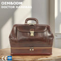 3411 K Unique Design High Quality Travel Vintage Duffel Bag Doctor Genuine Leather Hand Bags Large Capacity for Men Travel