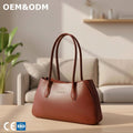 3418 A- Vegan Leather Bag BIO Plant Based Leather Tote Smart Bag Eco Leather Sustainable Leather Wallet Green Leather Handbag