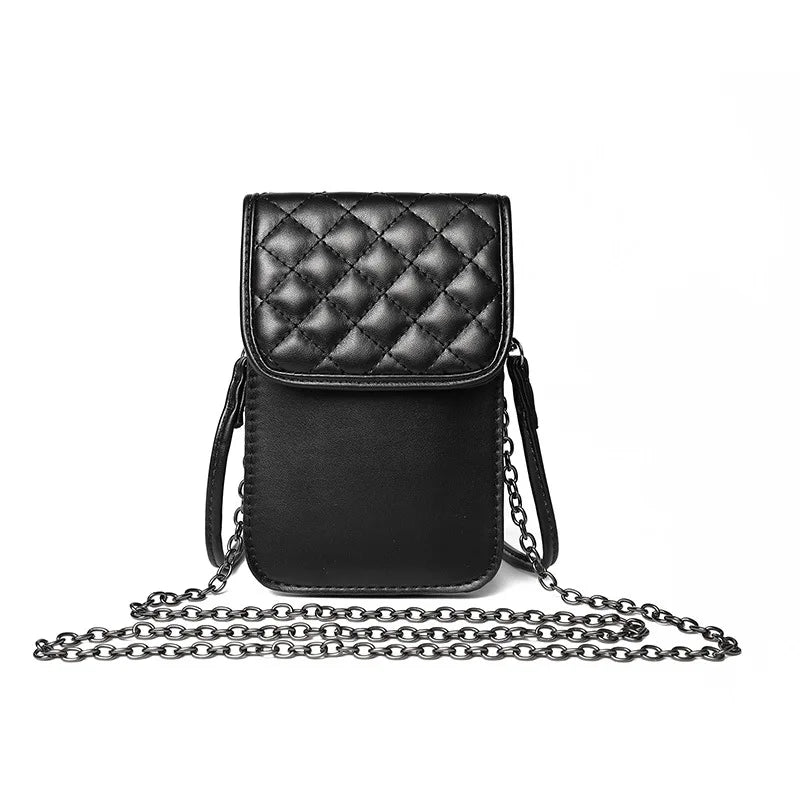 Angedanlia 2020 Female Money Handbags Custom Luxury Black Mobile Phone Bag Purses and Handbags
