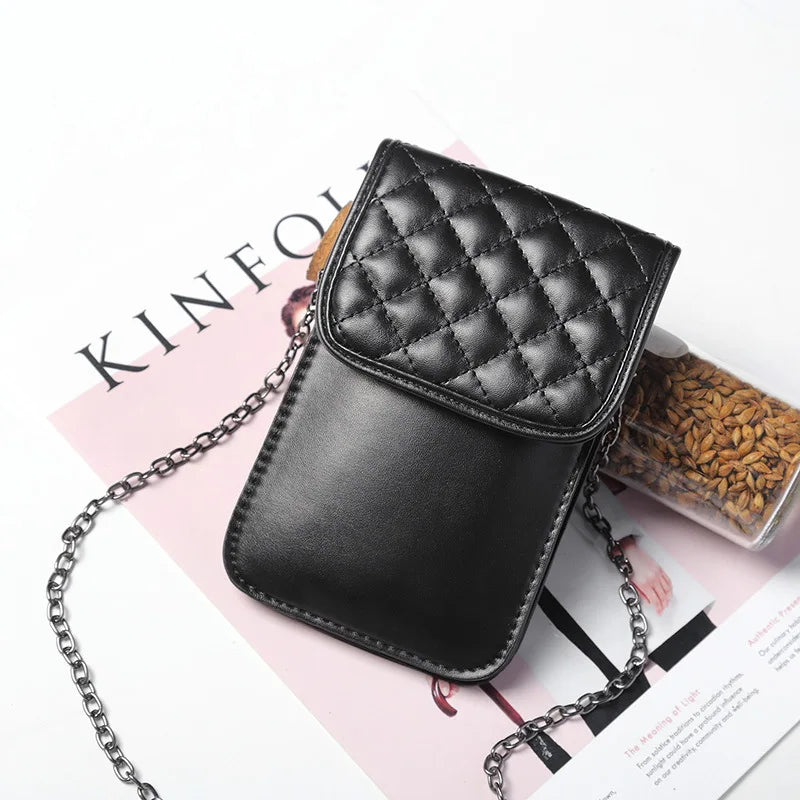 Angedanlia 2020 Female Money Handbags Custom Luxury Black Mobile Phone Bag Purses and Handbags