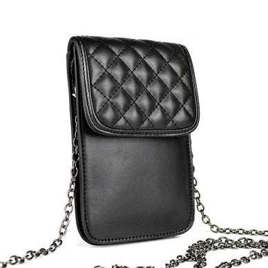 Angedanlia 2020 Female Money Handbags Custom Luxury Black Mobile Phone Bag Purses and Handbags