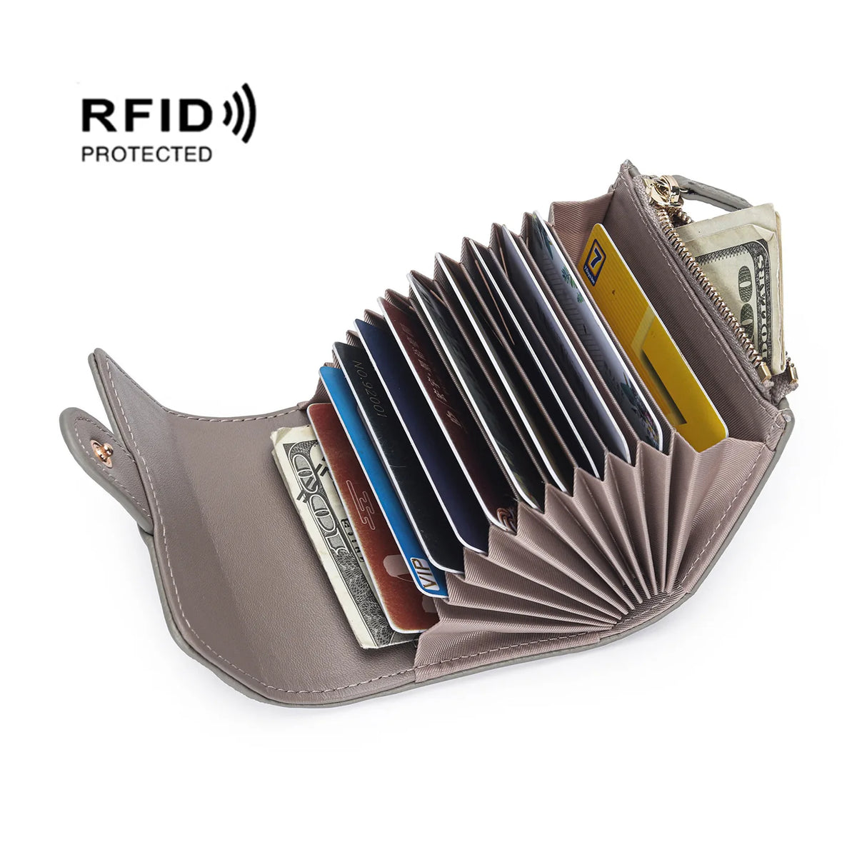 Anti-theft RFID Card Bags Wallet Men's and Women's Genuine Leather Purse Card case Soft Cowhide Organ Card Holder OEM ODM