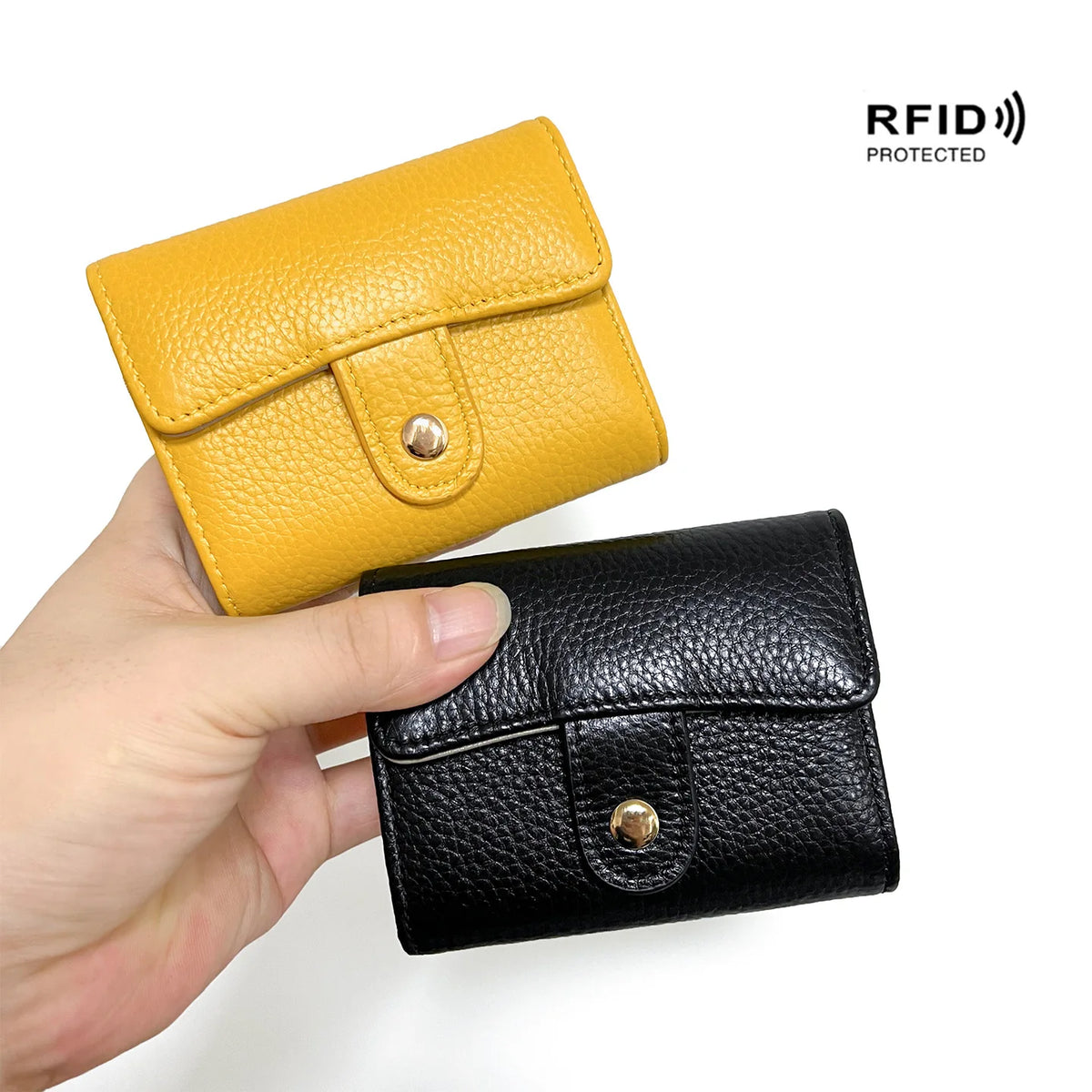 Anti-theft RFID Card Bags Wallet Men's and Women's Genuine Leather Purse Card case Soft Cowhide Organ Card Holder OEM ODM