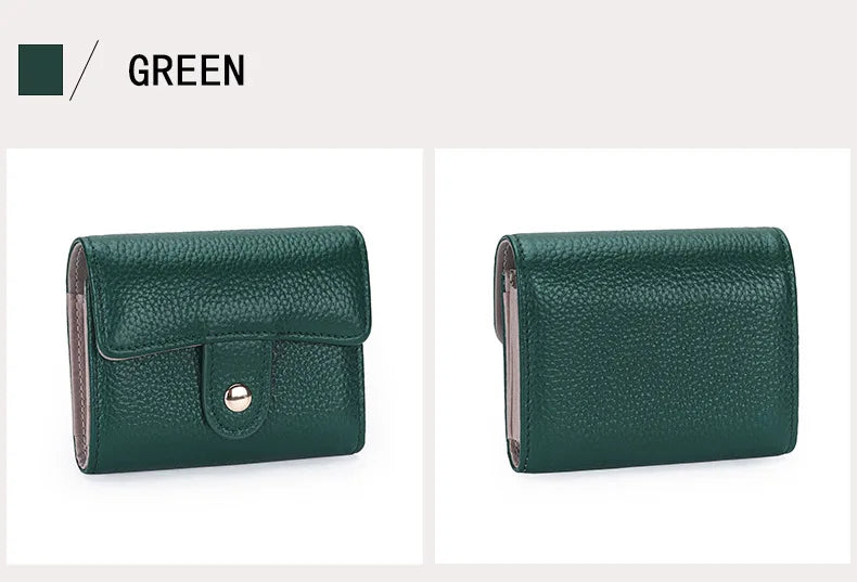 Anti-theft RFID Card Bags Wallet Men's and Women's Genuine Leather Purse Card case Soft Cowhide Organ Card Holder OEM ODM