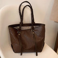 Big Bag Women Woven Tote Bag One Shoulder Large Capacity Space Bag