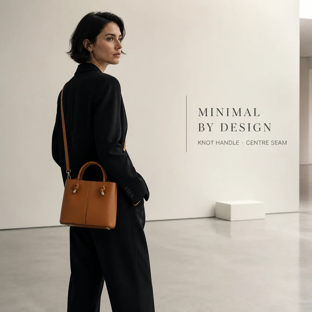 Bucket Bag Custom Logo Minimalist for Women Vegan Leather Knot Handle Shoulder Crossbody Handbag OEM Private Label Manufacturer