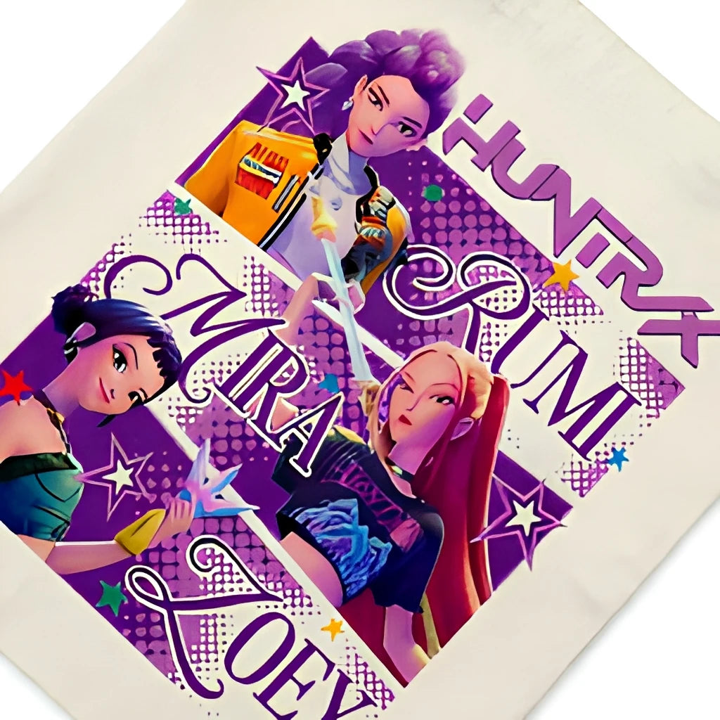 Bulk Ready to Ship Eco Friendly Durable K-pop Concert Girls Gift Party Tote Bag with Two Handles Open Top Canvas