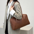 Casual Fashion Genuine Leather Handbags for Women Hot Sale of Cowhide Large Women's Shoulder Bags Zipper Closure