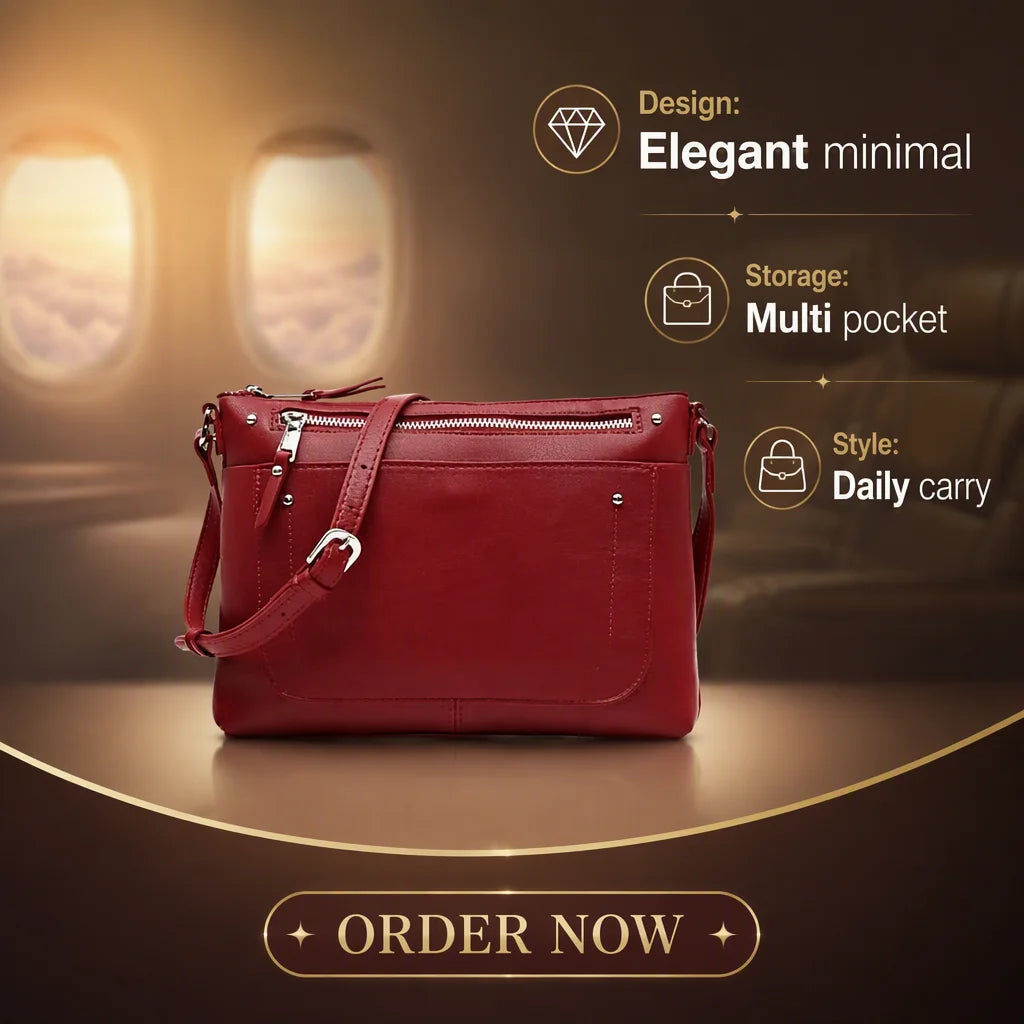 Cepti Small Lady Shoulder Bag ED. Burgundy PU 19x26x3cm Single Strap Polyester Lining Summer Zipper Closure