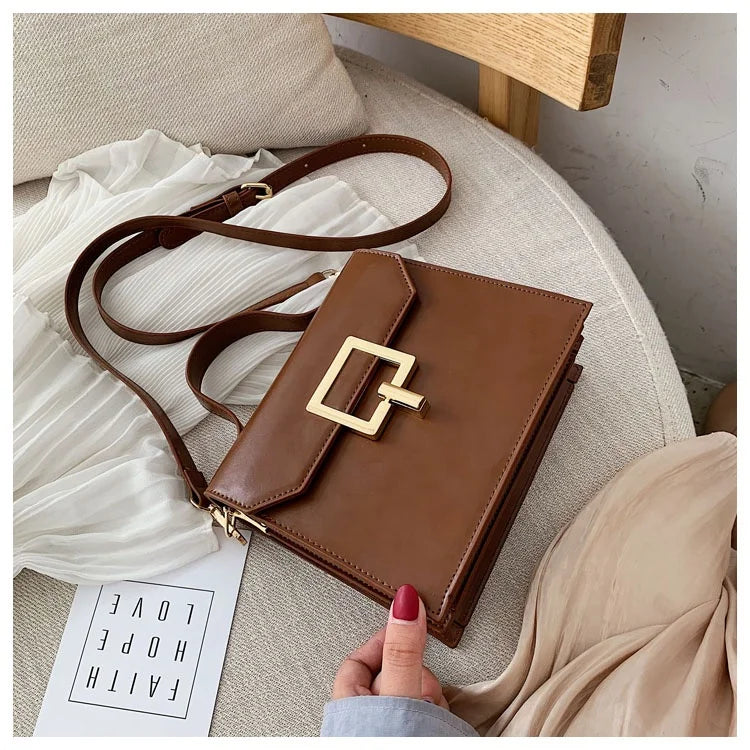 China Manufacturer Portable Elegant Party PU Leather Messenger Handbag