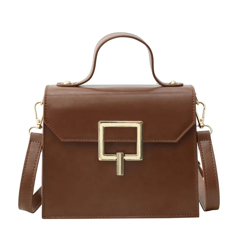 China Manufacturer Portable Elegant Party PU Leather Messenger Handbag