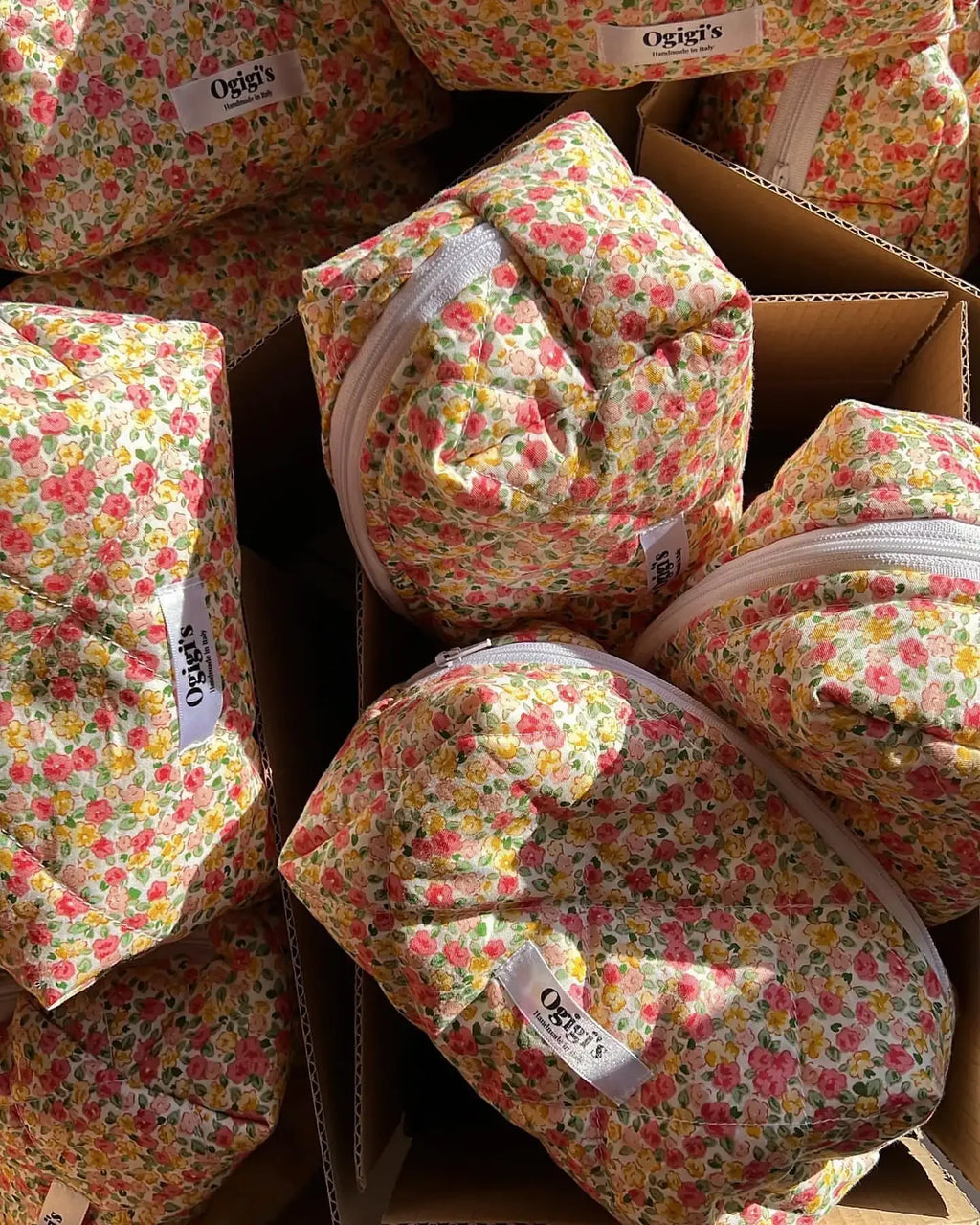 Coquette Style Ribbon Makeup Bag Customized Bows Quilted Cosmetics Bag Handmade Quilted Cotton Makeup Pouch