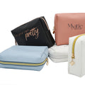 Cosmetic Bag Girls Travel Pouch Custom Zipper Accessories Organizer logo