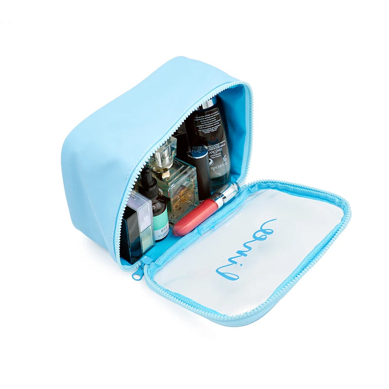 Cosmetic Pouch Pvc Transparent Makeup Bag clear Cosmetic Packaging with Zipper Skincare