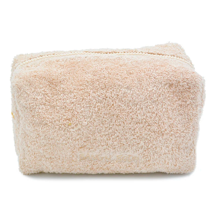 Custom Cute Cosmetic Bag Towel White Make up Pouches Zipper Pouch for School Girls