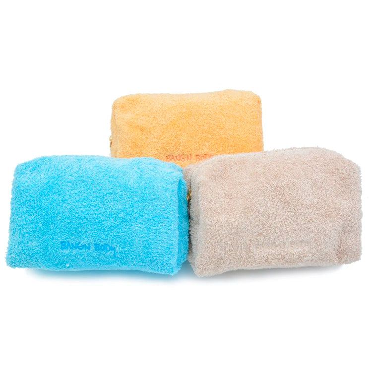 Custom Cute Cosmetic Bag Towel White Make up Pouches Zipper Pouch for School Girls