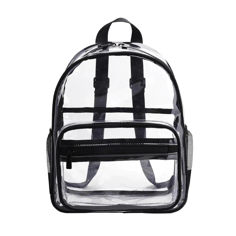 Custom Design Quality Clear Children School Bags Transparent PVC Fashion Women Backpack