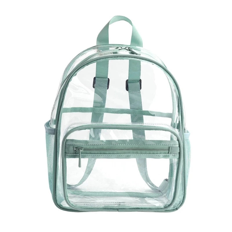 Custom Design Quality Clear Children School Bags Transparent PVC Fashion Women Backpack