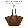 Custom Embossed logo Shoulder Bag Two Straps PU Leather Handbag for Women FBA Ready DDP OEM ODM Private Label Low MOQ