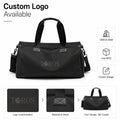 Custom Logo Gym Duffel Bag with Shoe Compartment Waterproof Travel Bag Large Capacity Wet/Dry Separation Sports Bag