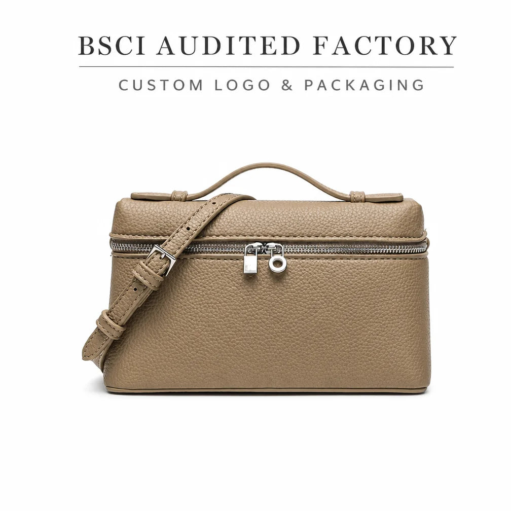 Custom Logo Minimalist Eco-Friendly Durable PU Leather Polyester Crossbody Bag OEM ODM Manufacturer Private Label Low MOQ