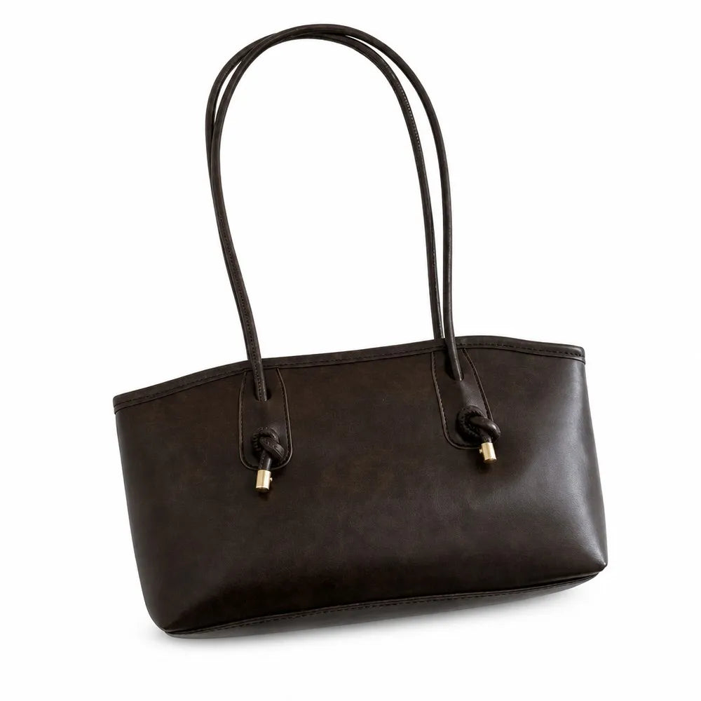 Custom Logo PU Tote Bag OEM ODM Leather Trim Shoulder Shopper Women Minimalist Everyday Bag Custom Design Factory Direct
