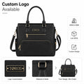 Custom Logo Women's Laptop Bag with Insulated Lunch Compartment Tote Office Bag Travel Handbag