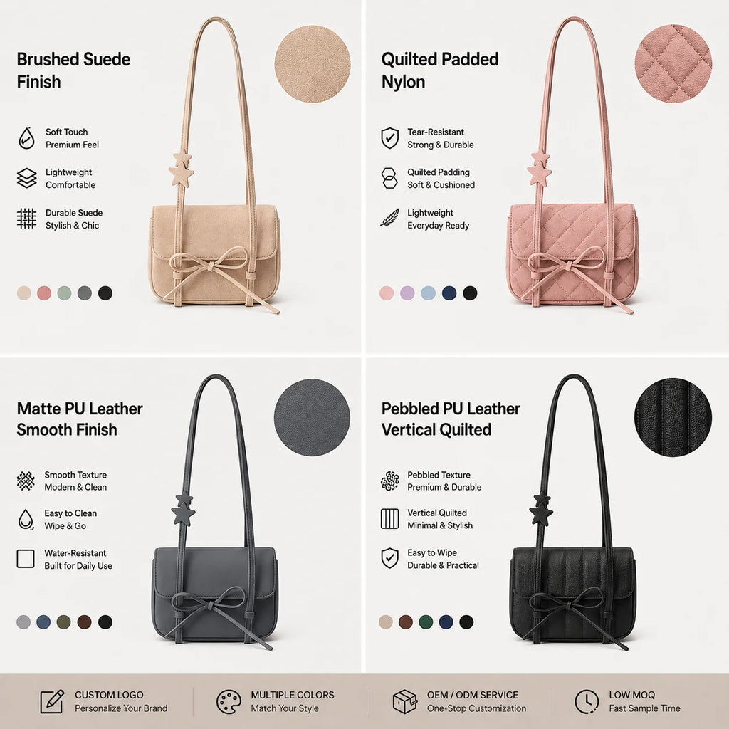 Custom Logo Woven PU Leather Handbag OEM ODM Manufacturer Private Label Crossbody Shoulder Bag DDP Low MOQ Wholesale