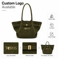 Custom Made Texture Women's Chinese Handbag PU Leather Adjustable Shoulder Strap Button Polyester 20-35L Capacity Travel