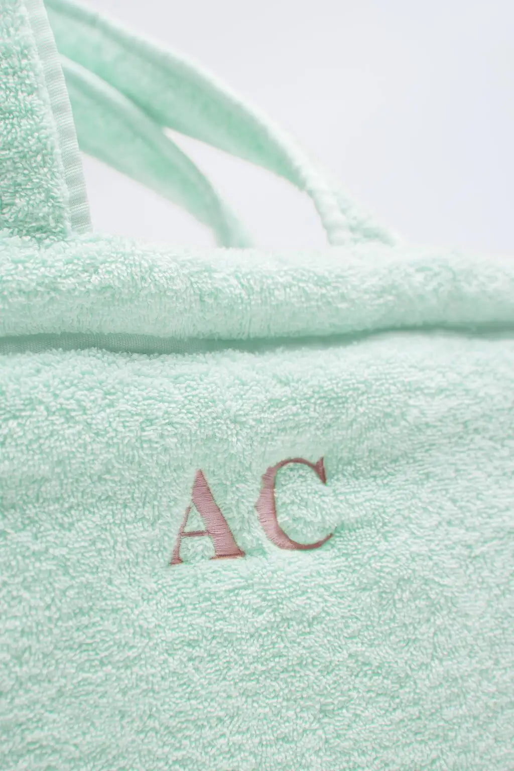 Custom Personal Logo Environmental Protection Material Single Green Soft Terry Towel Shoulder Shopping Tote Bag