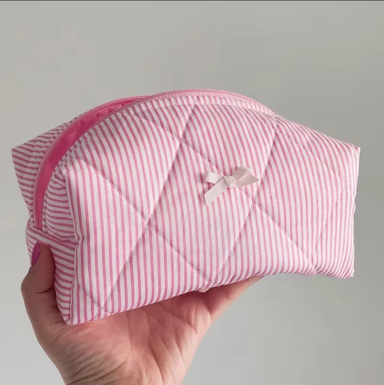 Custom Pink Plaid Tote Handbag Cute Quilted Tote Beach Bag Portable Recycled Cloth Tote Bag for Women