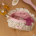 Custom Polyester Toiletry Personalized Two Zipper Cosmetic Handy Makeup Bag