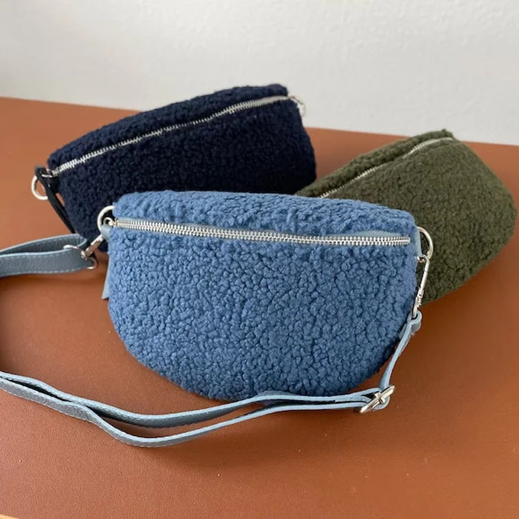 Custom Portable Teddy Waist Bag Fashionable Fanny Pack