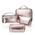 Custom Printed Pu Large Cosmetic Travel Storage Multi Pouch Makeup Bag