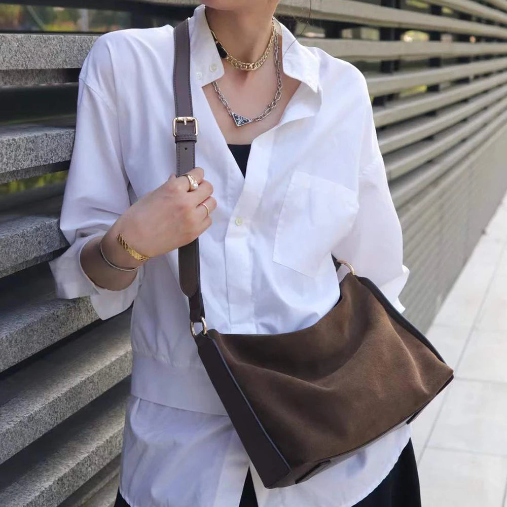 Custom Private Label Top Grain Leather Hobo Bag Women Designer Vintage Large Capacity Office Work Shoulder Bags